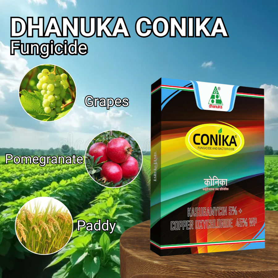 Dhanuka Conika Kasugamycin 5% + Copper Oxychloride 45% WP